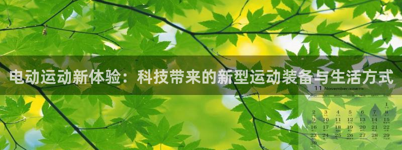 凯捷体育招商电话号码是多少：电动运动新体验：科技带来