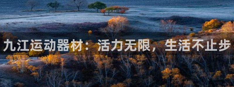 凯捷体育注册：九江运动器材：活力无限，生活不止步