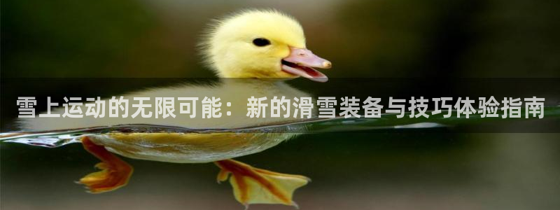 凯捷体育集团官网网址：雪上运动的无限可能：新的滑雪装